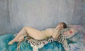 Alaston leopardin iholla, Le Cannet, 1926