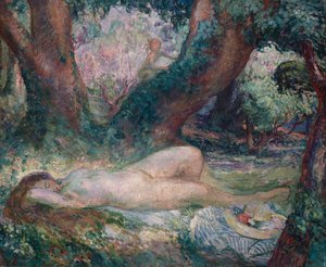 Nukkuva nymfi tekijältä Henri Lebasque