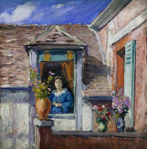 Nainen ikkunassa; Femme a la Fenetre, tekijältä Henri Lebasque