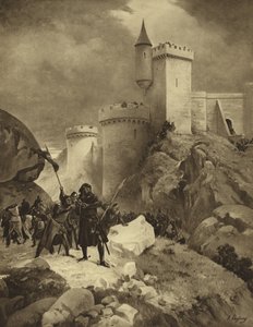 Englannin kuningas Rikhard I Chaluksen piirityksessä, 1199 (syväpaino)