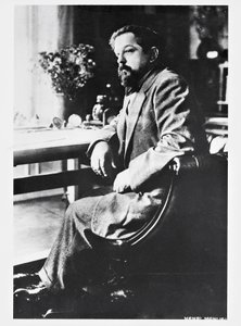 Ranskalaisen säveltäjän ja pianistin Claude Debussyn muotokuva (Saint-Germain-en-Laye tekijältä Henri Manuel