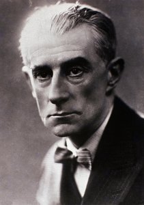 Maurice Ravelin muotokuva (s/w valokuva) tekijältä Henri Manuel