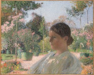 Puutarhassa, noin 1904. tekijältä Henri Martin