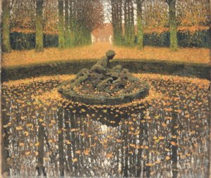 Kuningattaren suihkulähde, Versailles, noin 1920 tekijältä Henri Martin