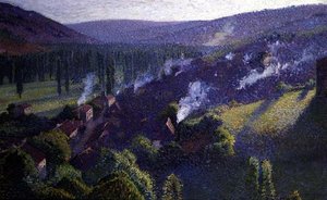 The Valley (öljy kankaalle) tekijältä Henri Martin