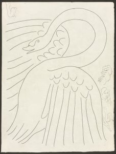 Muutama sonetti: Poesies de Mallarmé -teoksen etukuva, levy 24. tekijältä Henri Matisse