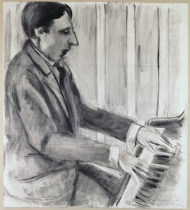 Alfred Cortot (kynä, muste ja akvarelli) tekijältä Henri Matisse