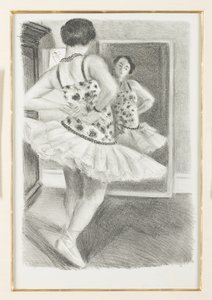 Tanssija heijastuu peiliin tekijältä Henri Matisse