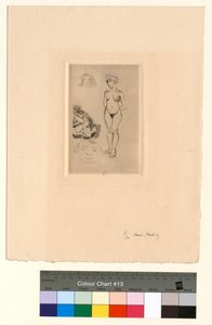 Kaksi alastonta hahmoa, kaksi lapsen päätä tekijältä Henri Matisse