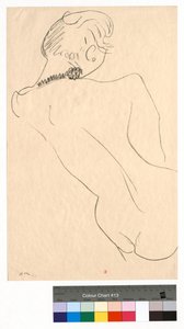 Selin kuvattu hahmo, jolla on musta kaulanauha tekijältä Henri Matisse