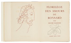 Valikoima Ronsardin Amoursia tekijältä Henri Matisse