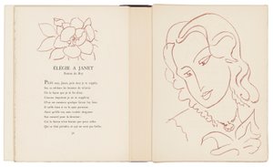 Valikoima Ronsardin Amoursia tekijältä Henri Matisse