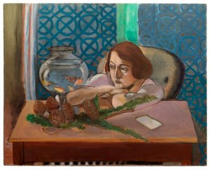 Nainen akvaarion edessä tekijältä Henri Matisse