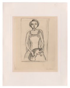 Tyttö ja kissa tekijältä Henri Matisse