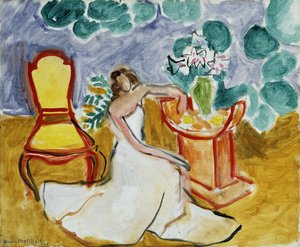 Tyttö valkoisessa mekossa tekijältä Henri Matisse