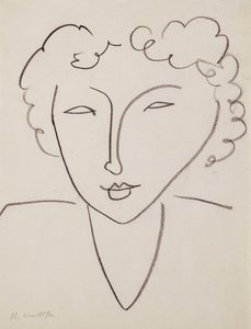 Naisen pää; Tete de Femme tekijältä Henri Matisse