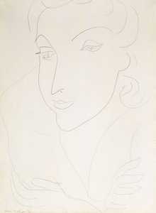 Nuoren naisen pää tekijältä Henri Matisse