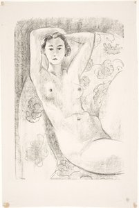 Naismalli, istumassa nojatuolissa tekijältä Henri Matisse