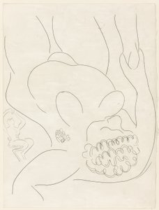 Le Pitre Châtié, neljäs levy teoksesta Poesies de Mallarmé. tekijältä Henri Matisse