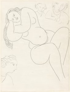 Le Sonneur, levy kahdeksan teoksesta Poesies de Mallarmé. tekijältä Henri Matisse