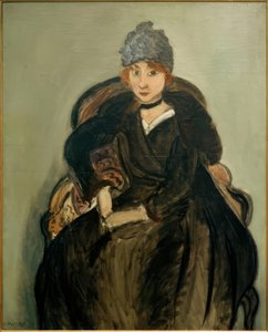 Marguerite sinisessä hatussa tekijältä Henri Matisse