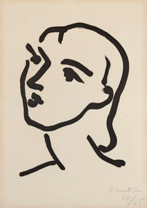 Nadia suorilla hiuksilla tekijältä Henri Matisse