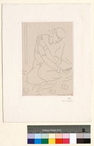 Kyykistyvä alaston, käsi olkapäällä tekijältä Henri Matisse