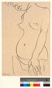 Alasti, kasvoista viilletty tekijältä Henri Matisse