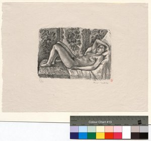 Makaava alaston Ludvig XIV -sermin edessä tekijältä Henri Matisse