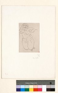 Itämainen, ristin muotoinen tatuointi rinnassa tekijältä Henri Matisse