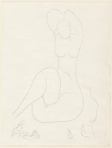 Useita sonetteja: "Quelle soie...", levy 28 teoksesta Poesies de Mallarmé. tekijältä Henri Matisse