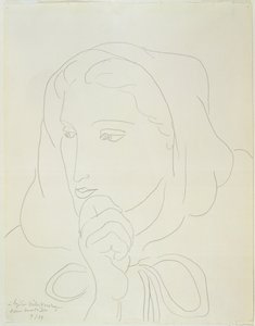 Naisen muotokuva hupussa tekijältä Henri Matisse