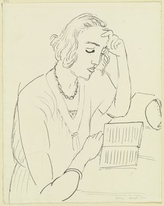 Lukeva nainen tekijältä Henri Matisse