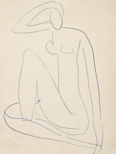 Istuva naishahmo tekijältä Henri Matisse