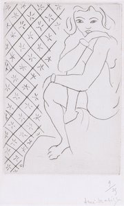 Istuva odalisko tekijältä Henri Matisse
