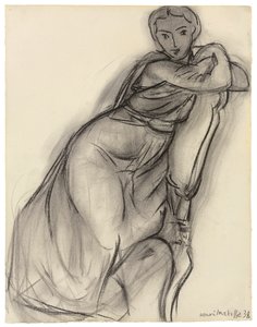 Istuva nainen tekijältä Henri Matisse
