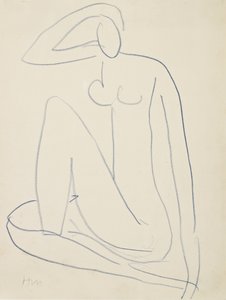 Istuva naishahmo tekijältä Henri Matisse