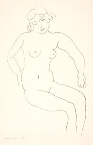 Istuva alaston naismalli tekijältä Henri Matisse