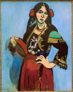 Espanjalainen nainen tamburiinin kanssa tekijältä Henri Matisse