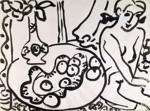 Asetelma alaston kanssa tekijältä Henri Matisse
