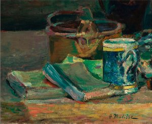 Still live with Books, noin 1895 (öljy kankaalle). tekijältä Henri Matisse