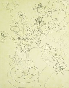 Tutkimus anemoneja ja naista varten, Harmonia sinisenä tekijältä Henri Matisse
