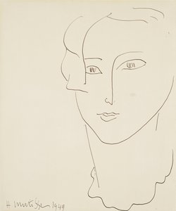 Naisen pää tekijältä Henri Matisse