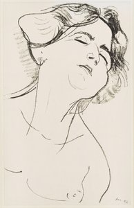 Naisen pää, silmät suljettuina tekijältä Henri Matisse