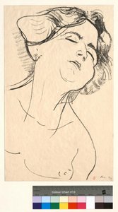 Naisen pää, silmät suljettuina tekijältä Henri Matisse