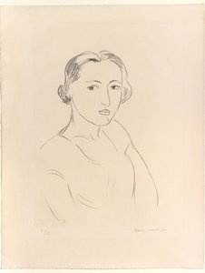Nuoren naisen pää tekijältä Henri Matisse