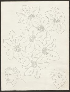 Kukkia, levy kuusi teoksesta Poesies de Mallarmé. tekijältä Henri Matisse