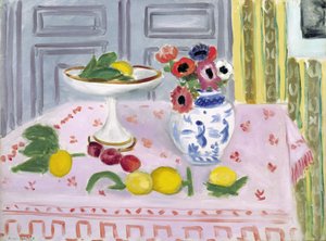 Vaaleanpunainen pöytäliina tekijältä Henri Matisse
