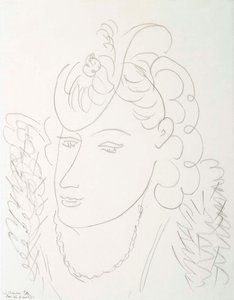 Nainen, jolla on hattu tekijältä Henri Matisse