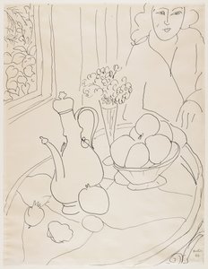 Nainen kanssa asetelma tekijältä Henri Matisse